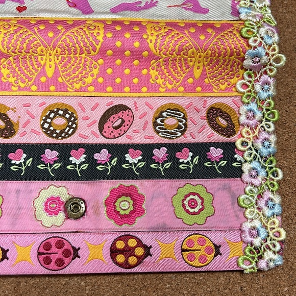 Vintage Coach bifold customized wallet donut embroidery - Picture 7 of 16